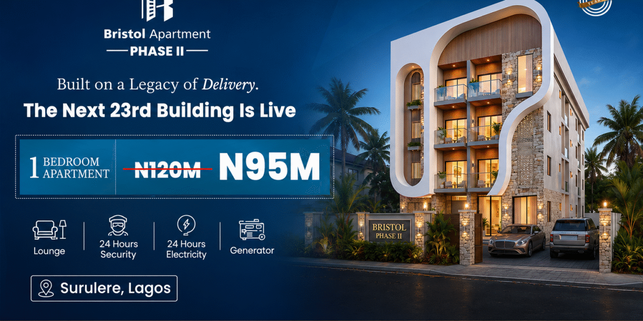 Flinx Realty Launches Bristol Apartment Phase 2 in Surulere, Lagos